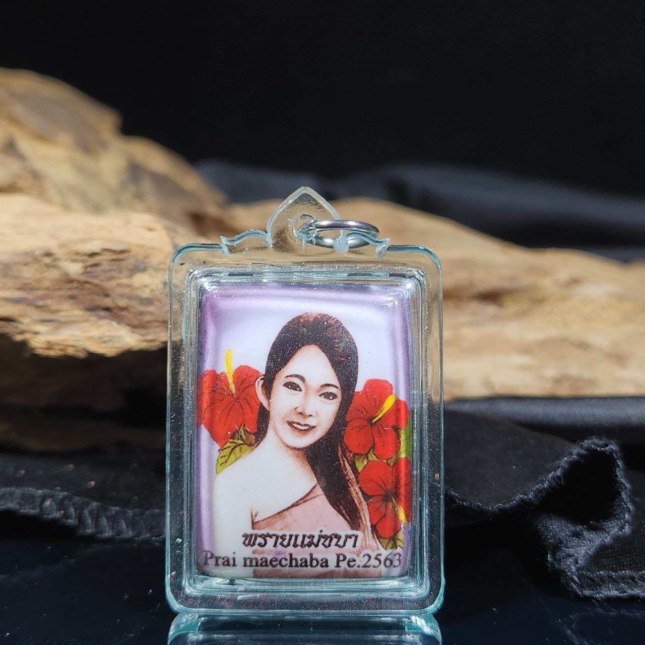 LUANG PHO SOMKUN派咩查芭女灵（紫底） | SAN Pin Selection